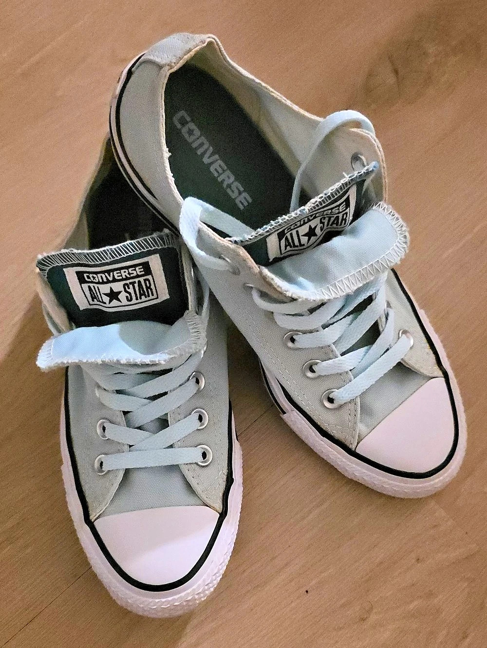 Converse Chuck Taylor All Star Double Tongue Low Top Sneaker Teal - Women’s 8